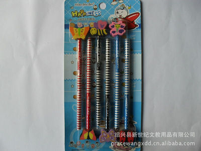 【【專業(yè)廠商直銷】小豆丁6支裝蝴蝶飛飛橡皮鉛筆套裝 高級(jí)禮盒】?jī)r(jià)格,廠家,圖片,文具套裝,紹興縣新世紀(jì)文教用品-