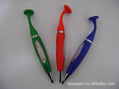 【供應(yīng)帶溫度計(jì)磁鐵筆,多功能工具筆】?jī)r(jià)格,廠家,圖片,圓珠筆、原子筆,桐廬萊雅文教用品-